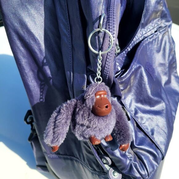 Kipling Sanaa Large Metallic Rolling Backpack (purple, One Size) main image 7